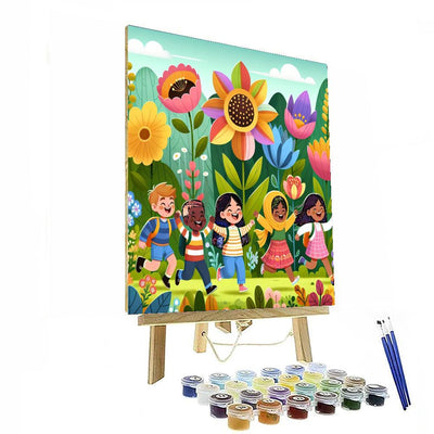 Flower Power Adventure Number Painting