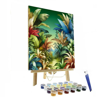 Tropical Leaf Paradise Paint By Numbers