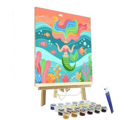 Undersea Mermaid Adventure Paint By Numbers