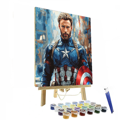 Chris Evans: Captain Of Charisma And Compassion Paint By Numbers Art