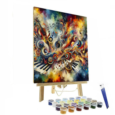 Energetic Musical Symphony Paint By Color