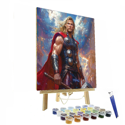 Chris Hemsworth: Channeling The Thunder Of Thor Paint By Numbers