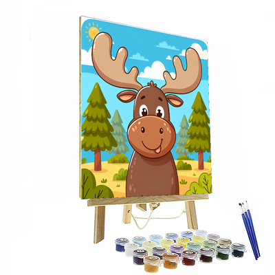 Merry Moose Paint By Color