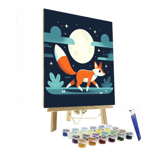 Forest Fox's Midnight Hunt Paint By Numbers Kits