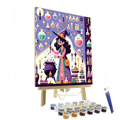 Magician's Enchanted Workshop Painting Number Kit