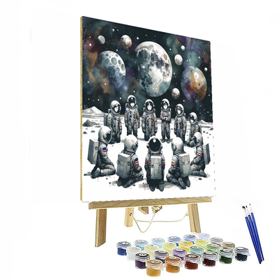 Astronauts' Space Camp Painting Number Kit