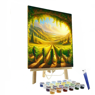 Sunkissed Vineyard Painting By Numbers Kit