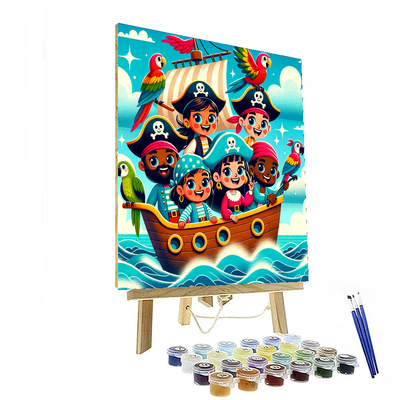 Adventurous Pirate Crew Paint By Number