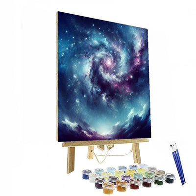 Galactic Stargazer's Dream DIY Paint By Numbers