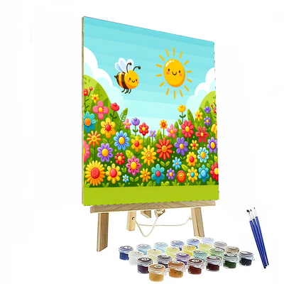 Sunlit Flower Garden DIY Paint By Numbers