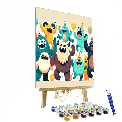 Giggling Monster Mash Number Painting