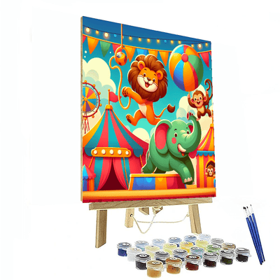 Fun Animal Show Number Painting