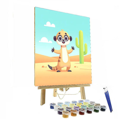 Mirthful Meerkat Painting By Numbers Kit