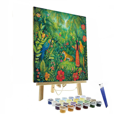 Henri Rousseau Inspired Exotic Dreams  Paint By Numbers Art