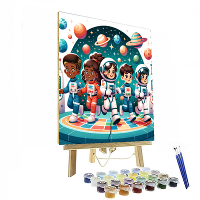 Space Station Explorers Numbered Painting Kits