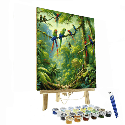 Vivid Rainforest Adventure DIY Paint By Numbers