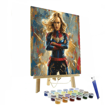 Brie Larson: The Fearless Captain Marvel Paint By Numbers Kits