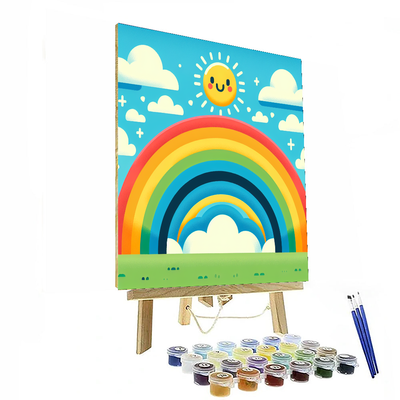 Sunny Rainbow Painting Number Kit