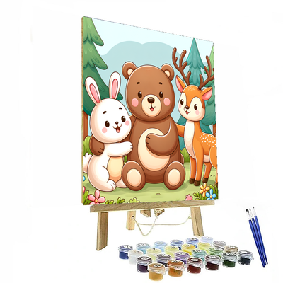 Adorable Woodland Friends Painting By Numbers Kit