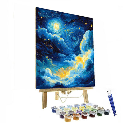 Vincent Van Gogh Inspired Serene Nightscape  DIY Paint By Numbers