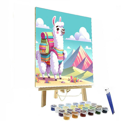 Adventure-loving Llama DIY Paint By Numbers