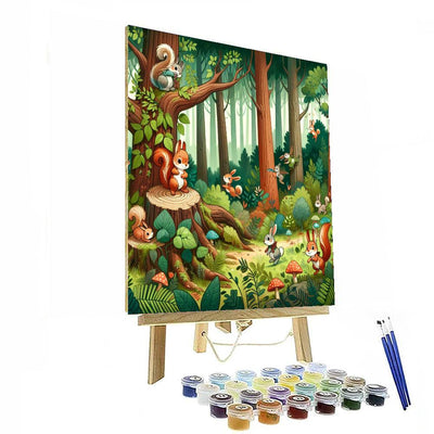 Whimsical Woodland Critters Paint By Numbers Kits