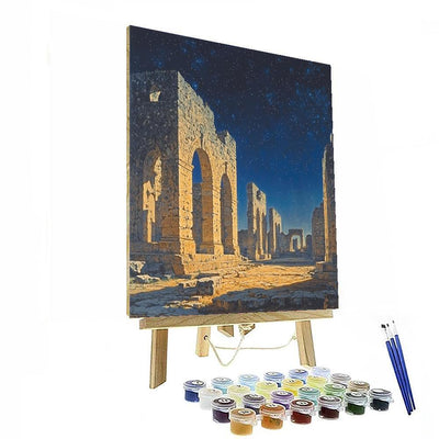 Jean-Auguste-Dominique Ingres Inspired Ancient Ruins In Dreamland  Painting Number Kit
