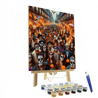 Día De Los Muertos - Mexico City, Mexico Painting By Numbers Kit