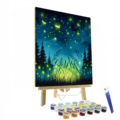 Charming Fireflies Paint By Numbers