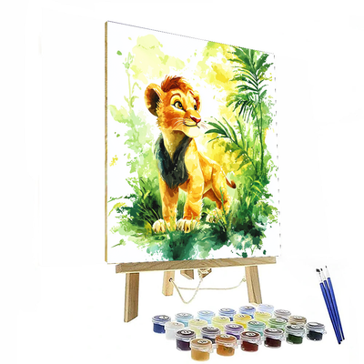 Lion King Jungle Safari Simba - Disney Inspired Paint By Numbers Kits