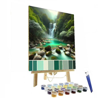 Whispering Waterfall Paint By Color