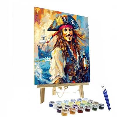 Johnny Depp: The Eclectic Charm Of Jack Sparrow Paint By Numbers