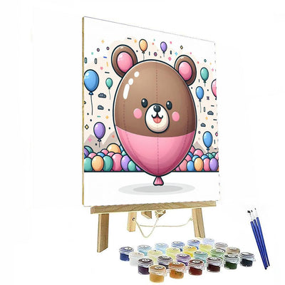 Bouncy Balloon Bear Number Painting