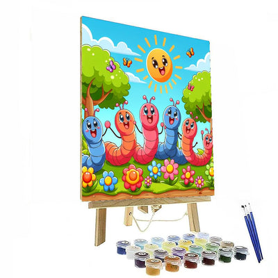Wiggly Worm Family Numbered Painting Kits