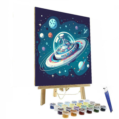 Galactic Time Travel Painting By Numbers Kit