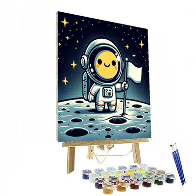 Astronaut Moon Landing Numbered Painting Kits