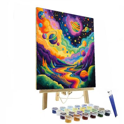 Wassily Kandinsky Inspired Captivating Cosmic Voyage  Paint By Numbers Kits