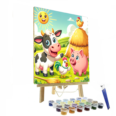 Fun With Farm Animals Numbered Painting Kits