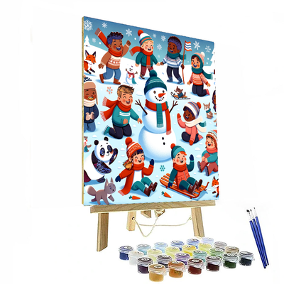 Winter Wonderland Adventure Painting By Numbers Kit