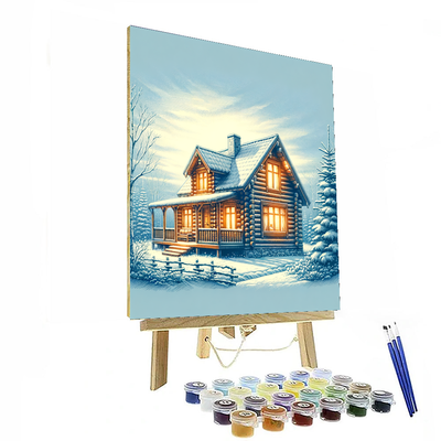 Winter Cabin Escape DIY Paint By Numbers