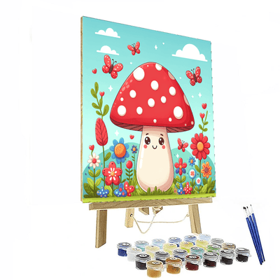 Magic Mushroom Painting Number Kit