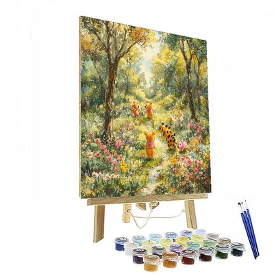 Winnie The Pooh Hundred Acre Wood - Disney Inspired Paint By Numbers