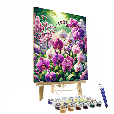 Exquisite Orchid Paradise Paint By Number