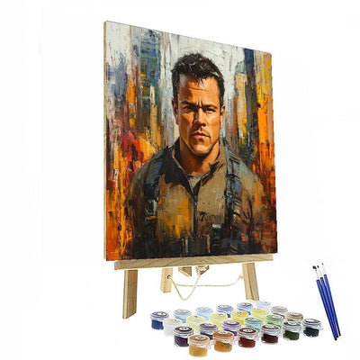 Matt Damon: The Intrepid Explorer Of Human Stories Number Painting