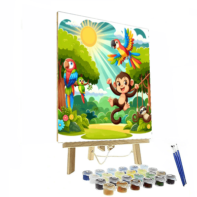 Exciting Jungle Journey Painting Number Kit