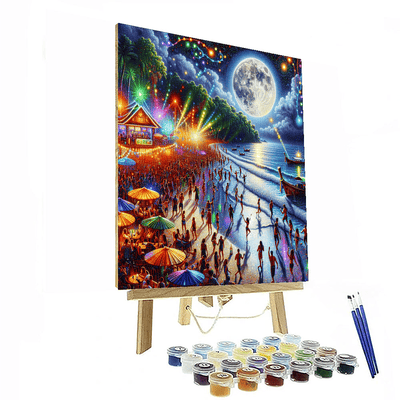 Full Moon Party - Thailand Numbered Painting Kits