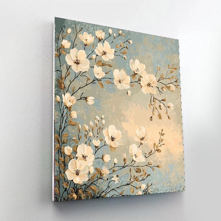 Leonardo da Vinci Inspired Blossoms in Twilight - DIY Painting By ...