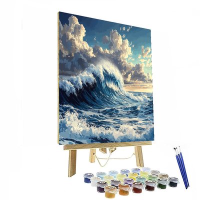 Katsushika Hokusai Inspired Mythical Ocean Waves  Paint By Numbers Art