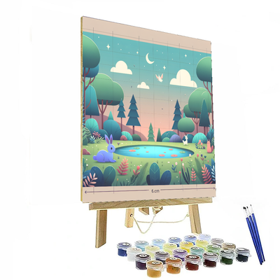 Dreamy Forest Dwelling Painting By Numbers Kit