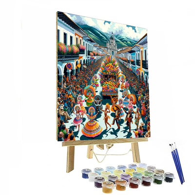 Ecuador's Carnival In Ambato - Ecuador DIY Paint By Numbers